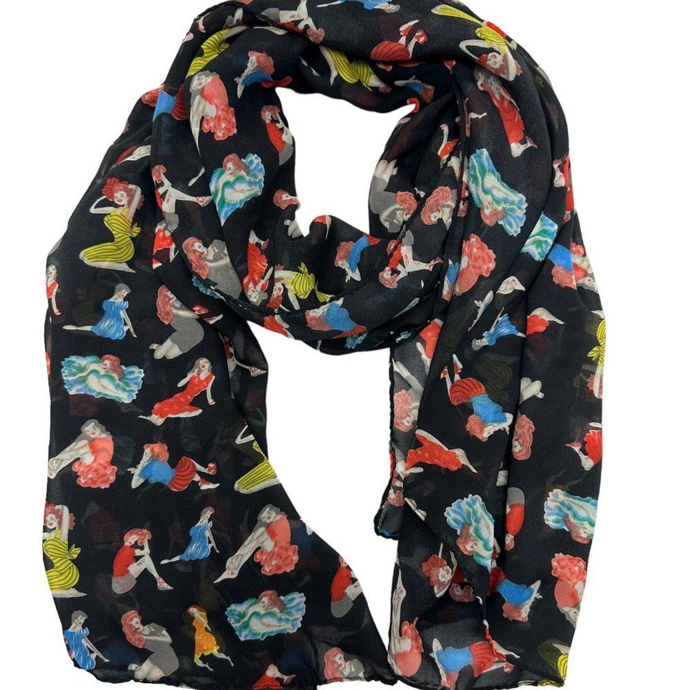 Lots O' Ladies Semi Sheer Scarf